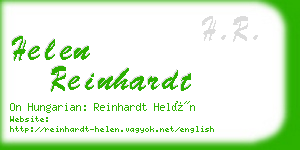 helen reinhardt business card